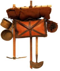 An artist's conception of the field pack ancient Roman soldiers wore
